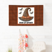 Drink Up Heksen Gingham Halloween Heksenhoed Spandoek (Insitu)