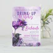 Drink up heksen gotische vrijgezellenroute kaart (Staand voorkant)