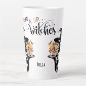 Drink up heksen grappig Halloween vakantie cadeau Latte Mok (Voorkant)