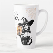 Drink up heksen grappig Halloween vakantie cadeau Latte Mok (Rechts)