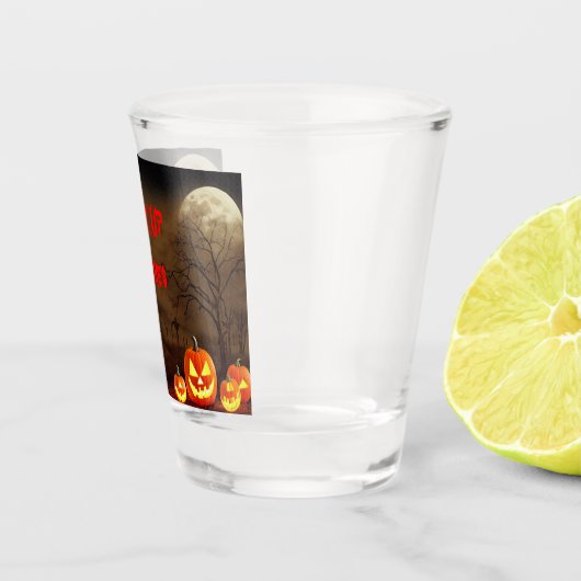 Drink up heksen griezelig halloween kerkhof shot glas (Rechts)