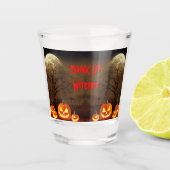 Drink up heksen griezelig halloween kerkhof shot glas (Voorkant)
