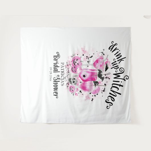 Drink up Heksen Halloween Bruidsfeest Backdrop Wandkleed (Voorkant (horizontaal))