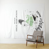 Drink up Heksen Halloween Bruidsfeest Backdrop Wandkleed (In Situ (horizontaal))