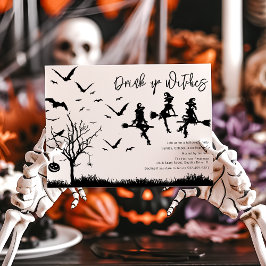 Drink Up Heksen Halloween Feest Uitnodiging