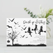 Drink Up Heksen Halloween Feest Uitnodiging (Staand voorkant)