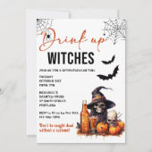Drink up heksen Halloween feestuitnodiging Kaart (Voorkant)