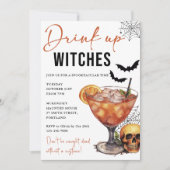 Drink up heksen Halloween feestuitnodiging Kaart (Voorkant)