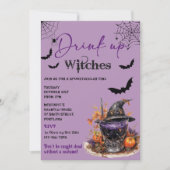 Drink up heksen Halloween feestuitnodiging Kaart (Voorkant)