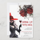 Drink up heksen Halloween feestuitnodiging Kaart (Voorkant)