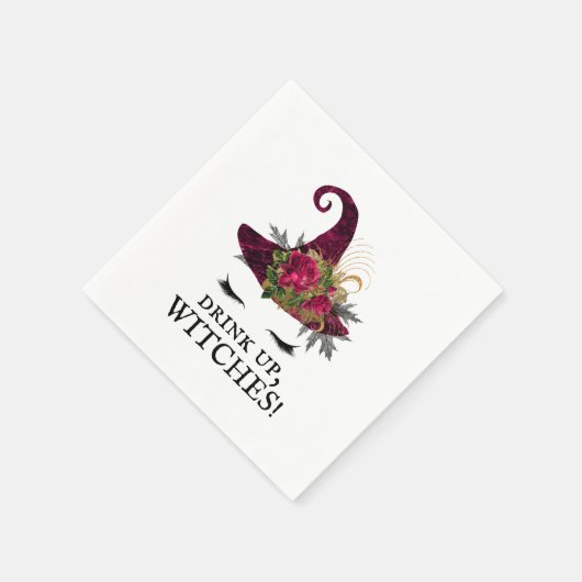 Drink up heksen Halloween rode heks Pet Servet (Hoek)