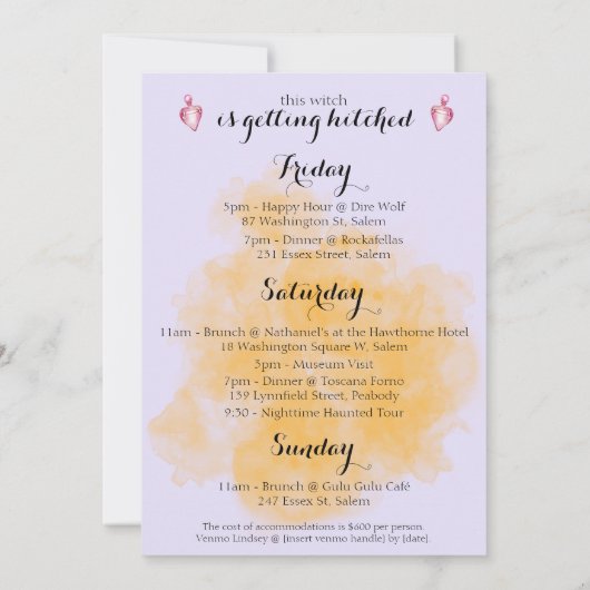 Drink up heksen Paarse toverdrank route Kaart (Achterkant)