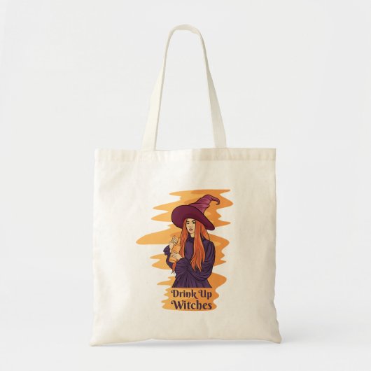 Drink up heksen Schattigee geest grappig Halloween Tote Bag (Voorkant)