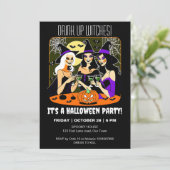 Drink up heksen volwassen Halloween feest Kaart (Staand voorkant)