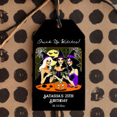 Drink up heksen volwassen Halloween verjaardagsfee Cadeaulabel