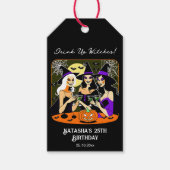 Drink up heksen volwassen Halloween verjaardagsfee Cadeaulabel (Voorkant)