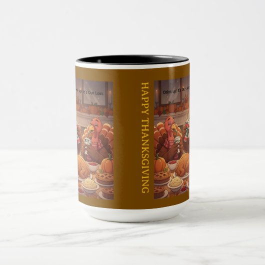 Drink up Thanksgiving Mug Mok (Midden)