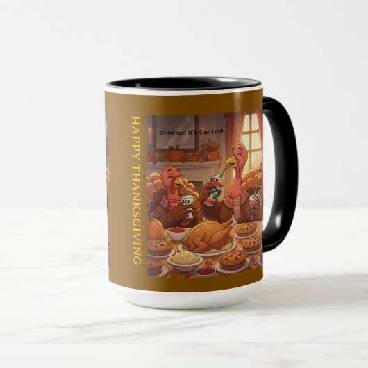 Drink up Thanksgiving Mug Mok (Voorkant rechts)