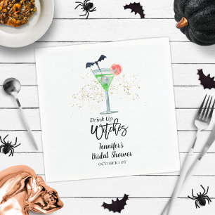 Drink Up Whitches Halloween Cocktail Vrijgezellenf Servet