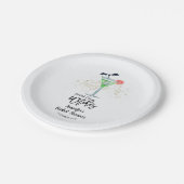 Drink Up Whitches Halloween Vrijgezellenfeest Papieren Bordje (Gekanteld)