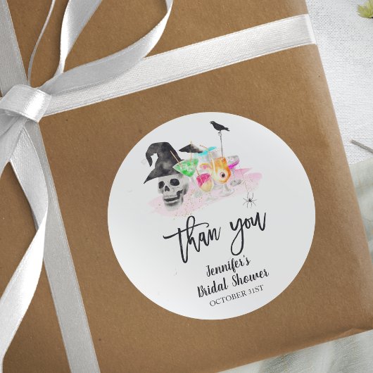 Drink Up Whitches Halloween Vrijgezellenfeest Ronde Sticker