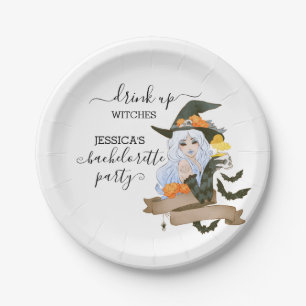 Drink Up Witches Bachelorette Halloween Papieren Bordje