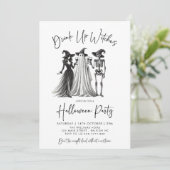 Drink Up Witches Cocktails Volwassen Halloween Par Kaart (Staand voorkant)