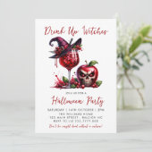 Drink Up Witches Cocktails Volwassen Halloween Par Kaart (Staand voorkant)