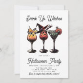 Drink Up Witches Cocktails Volwassen Halloween Par Kaart (Voorkant)