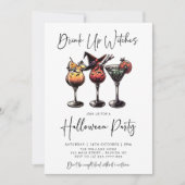 Drink Up Witches Cocktails Volwassen Halloween Par Kaart (Voorkant)