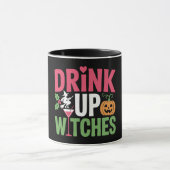 Drink Up Witches Colorful Halloween Mok (Midden)
