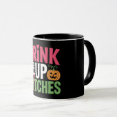 Drink Up Witches Colorful Halloween Mok (Voorkant rechts)