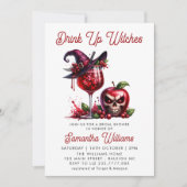Drink Up Witches Gothic Cocktails Vrijgezellenfees Kaart (Voorkant)