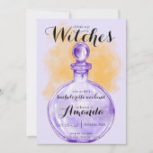 Drink Up Witches Potion Bachelorette Uitnodiging (Voorkant)