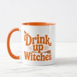 Drink Up Witches Retro Halloween Mok