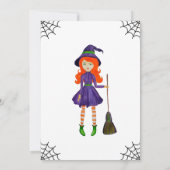 Drink Up Witches White Halloween Party Invitation Kaart (Achterkant)