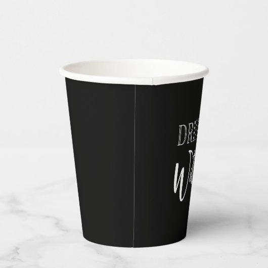 Drink Up Witches Zwart & Wit Halloween Cups Papieren Bekers (Rechts)