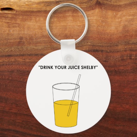 Drink Uw Juice Shelby Sleutelhanger (Voorkant)
