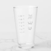 Drink uw watertijd/meetglas glas (Achterkant)