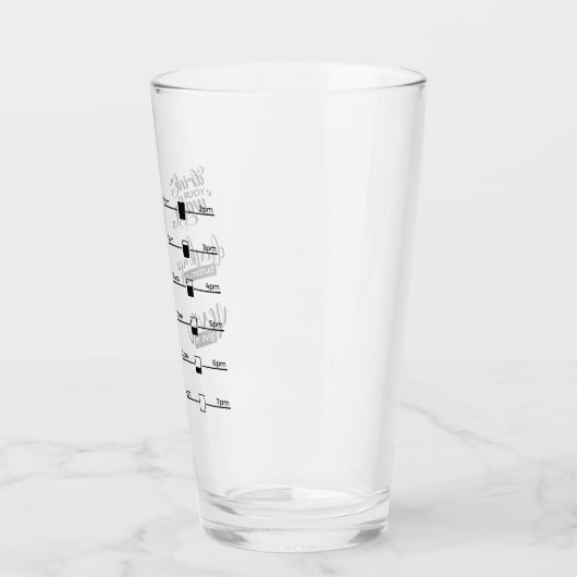 Drink uw watertijd/meetglas glas (Links)