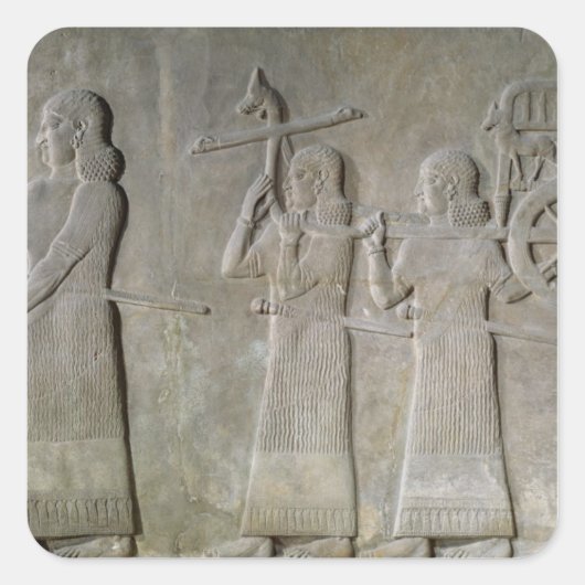 Drink vaartuigen & de koninklijke strijdwagen vierkante sticker (Voorkant)