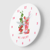 Drink van aardbeiensap - zomertijd grote klok (Hoek)