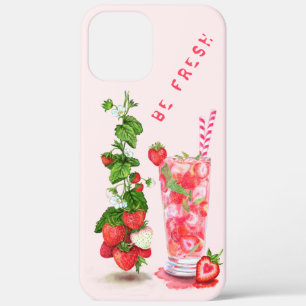 Drink van aardbeiensap - zomervruchten Case-Mate iPhone case