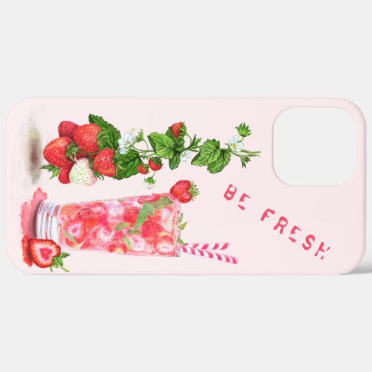Drink van aardbeiensap - zomervruchten Case-Mate iPhone case (Achterkant / Rechts)