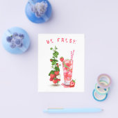 Drink van aardbeiensap - zomervruchten flyer (Enkel)