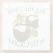 Drink van Coconut Tiki Bar Onderzetter (Achterkant)