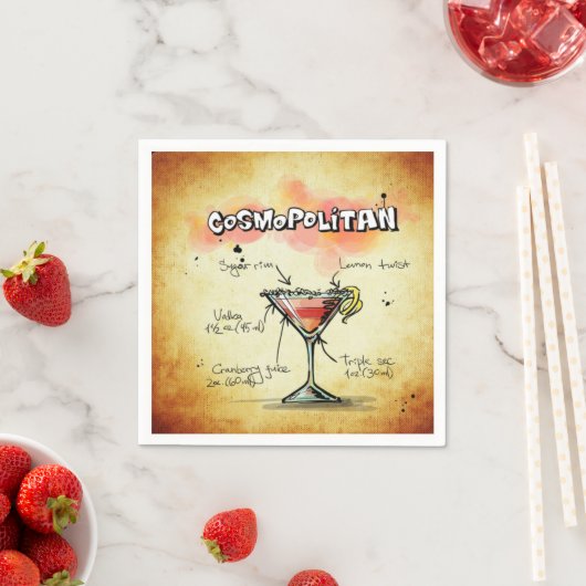 Drink van Cosmopolitan Bartender Servet (Insitu)