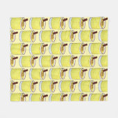 Drink van de Coquito Puerto Rican Eggnog Rum met k Fleece Deken (Voorkant (Horizontaal))