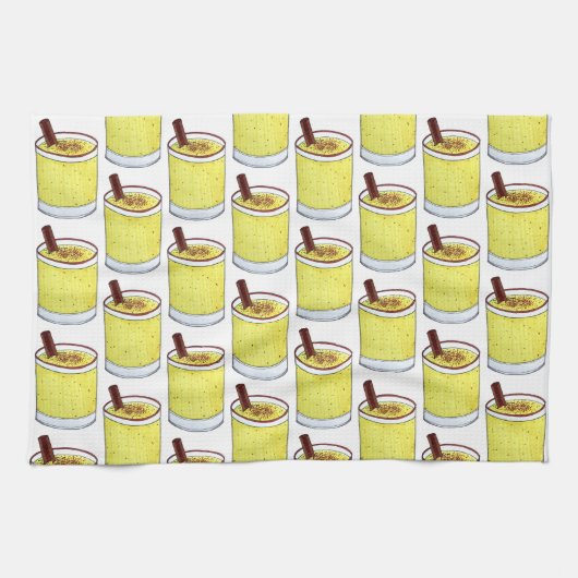 Drink van de Coquito Puerto Rican Eggnog Rum met k Theedoek (Horizontaal)