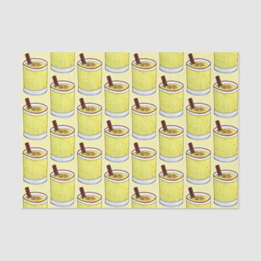 Drink van de Coquito Puerto Rican Eggnog Rum met k Tissuepapier (Voorkant)